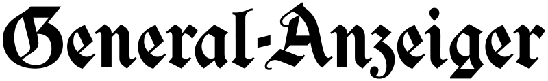Logo General-Anzeiger Bonn mit schwarzer Schrift