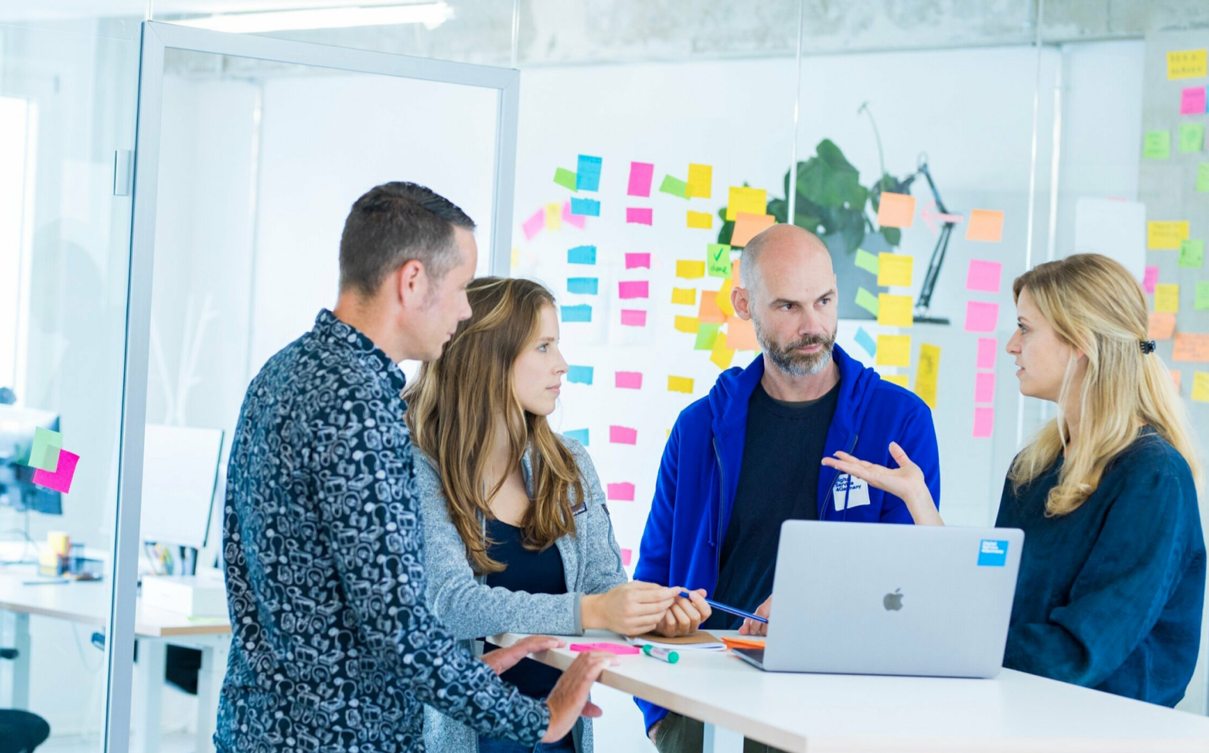 Digital Service employees at a meeting